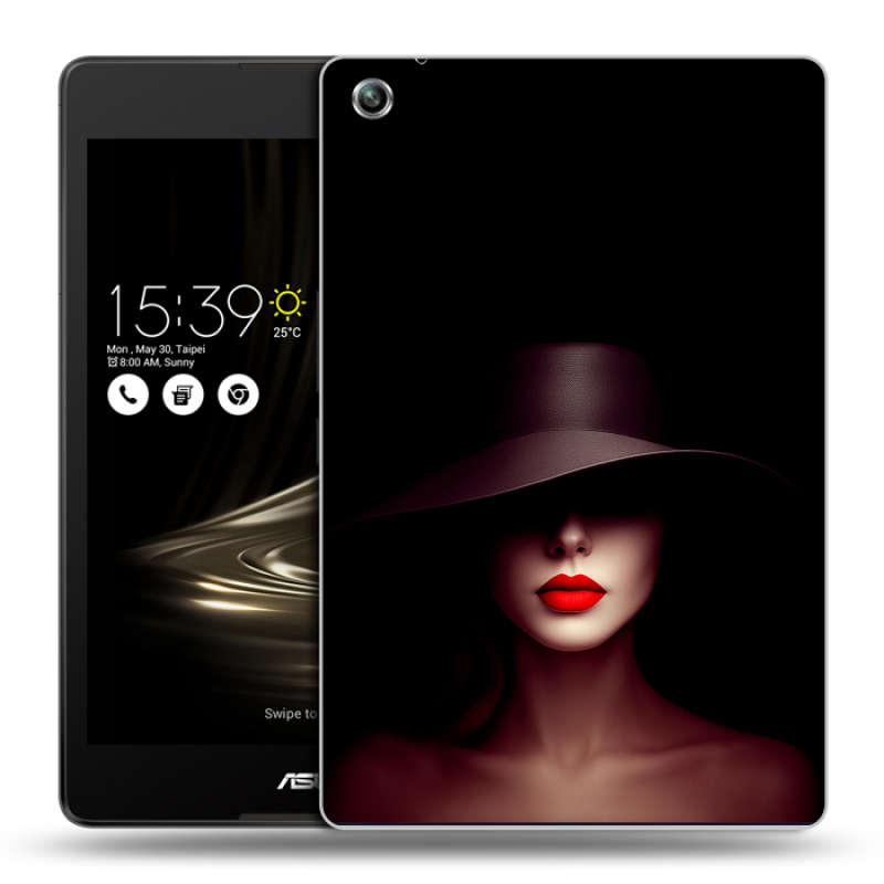 Силиконовый чехол на ASUS ZenPad 3 8.0 Z581KL с принтом Девушка в шляпе Силиконовый чехол на ASUS ZenPad 3 8.0 Z581KL с принтом Девушка в шляпе