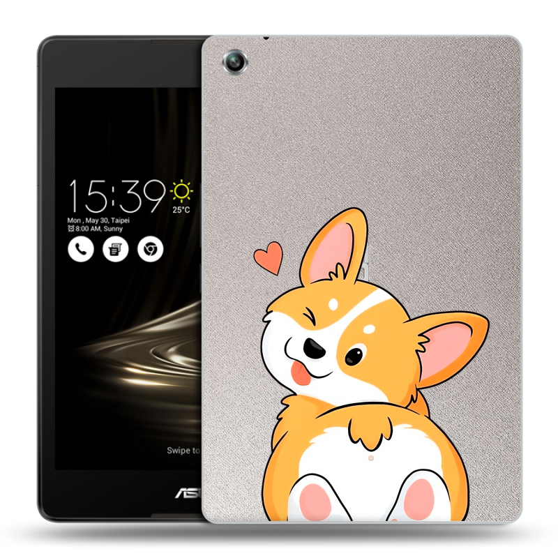 Силиконовый чехол на ASUS ZenPad 3 8.0 Z581KL с принтом Корги Силиконовый чехол на ASUS ZenPad 3 8.0 Z581KL с принтом Корги