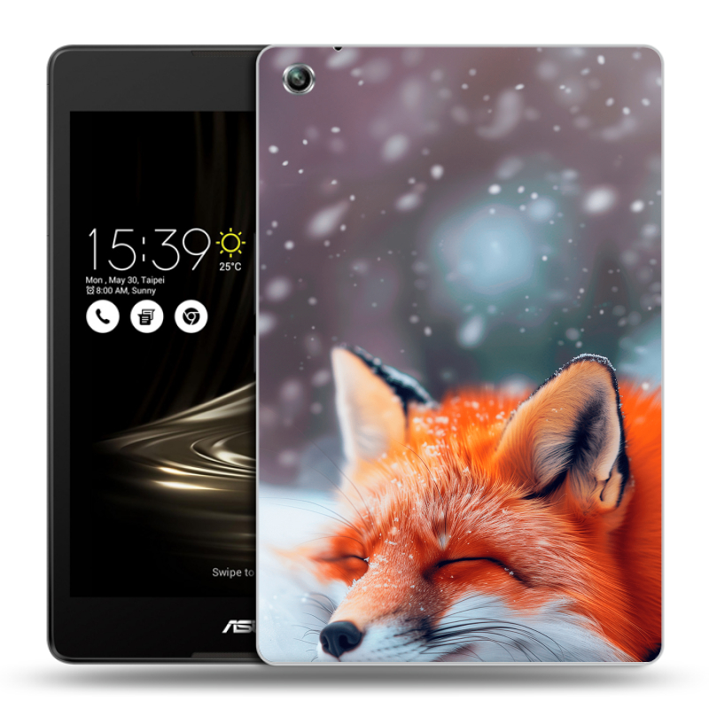 Силиконовый чехол на ASUS ZenPad 3 8.0 Z581KL с принтом лиса Силиконовый чехол на ASUS ZenPad 3 8.0 Z581KL с принтом лиса
