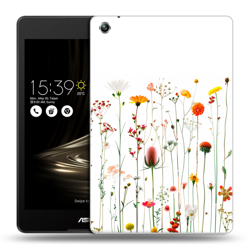 Силиконовый чехол на ASUS ZenPad 3 8.0 Z581KL с принтом цветы Силиконовый чехол на ASUS ZenPad 3 8.0 Z581KL с принтом цветы