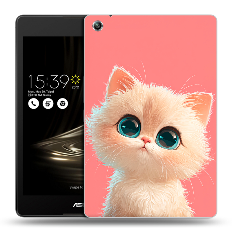 Силиконовый чехол на ASUS ZenPad 3 8.0 Z581KL с принтом Розовый котенок Силиконовый чехол на ASUS ZenPad 3 8.0 Z581KL с принтом Розовый котенок