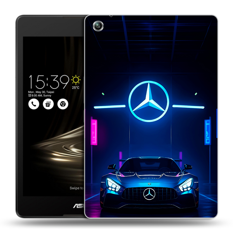 Силиконовый чехол на ASUS ZenPad 3 8.0 Z581KL с принтом Mercedes Мерседес Силиконовый чехол на ASUS ZenPad 3 8.0 Z581KL с принтом Mercedes Мерседес