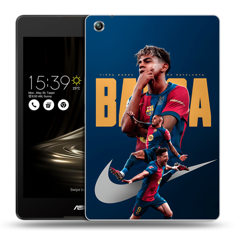 Силиконовый чехол на ASUS ZenPad 3 8.0 Z581KL с принтом Барселона Barca Yamal Силиконовый чехол на ASUS ZenPad 3 8.0 Z581KL с принтом Барселона Barca Yamal
