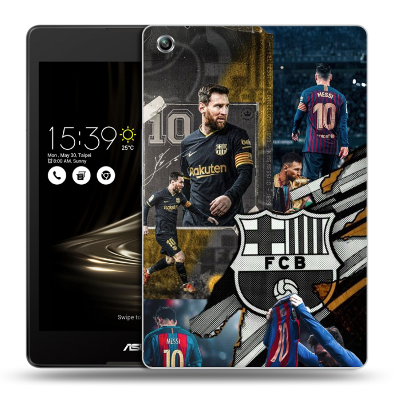 Силиконовый чехол на ASUS ZenPad 3 8.0 Z581KL с принтом Messi Barcelona Силиконовый чехол на ASUS ZenPad 3 8.0 Z581KL с принтом Messi Barcelona