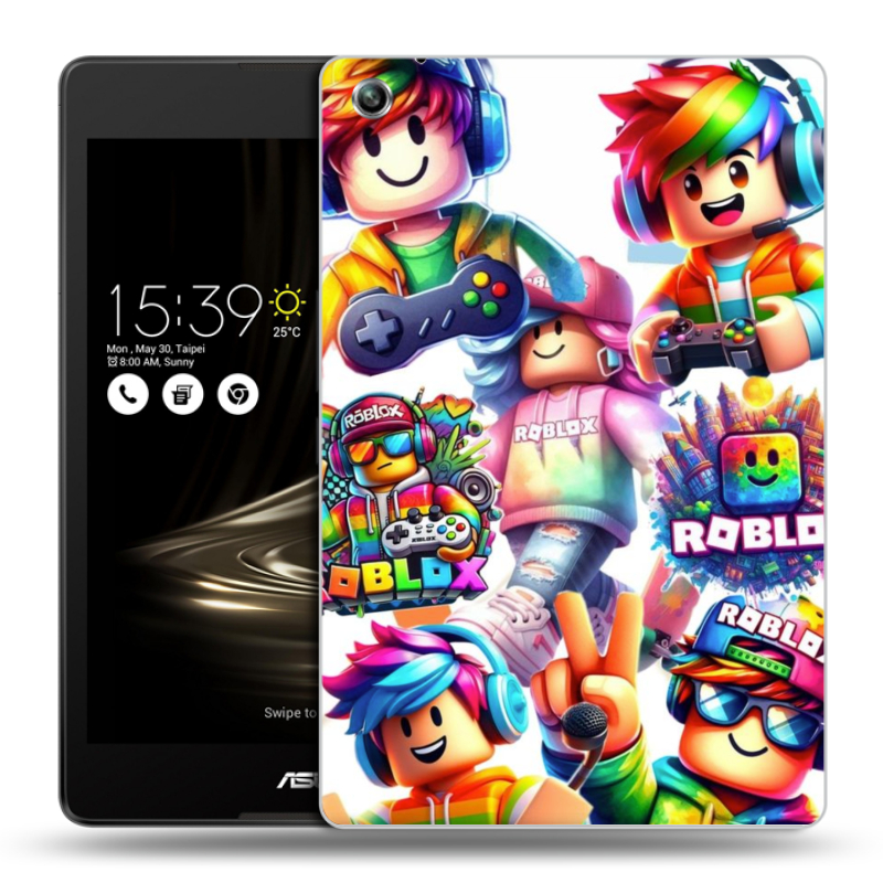 Силиконовый чехол на ASUS ZenPad 3 8.0 Z581KL с принтом Roblox Роблокс Силиконовый чехол на ASUS ZenPad 3 8.0 Z581KL с принтом Roblox Роблокс