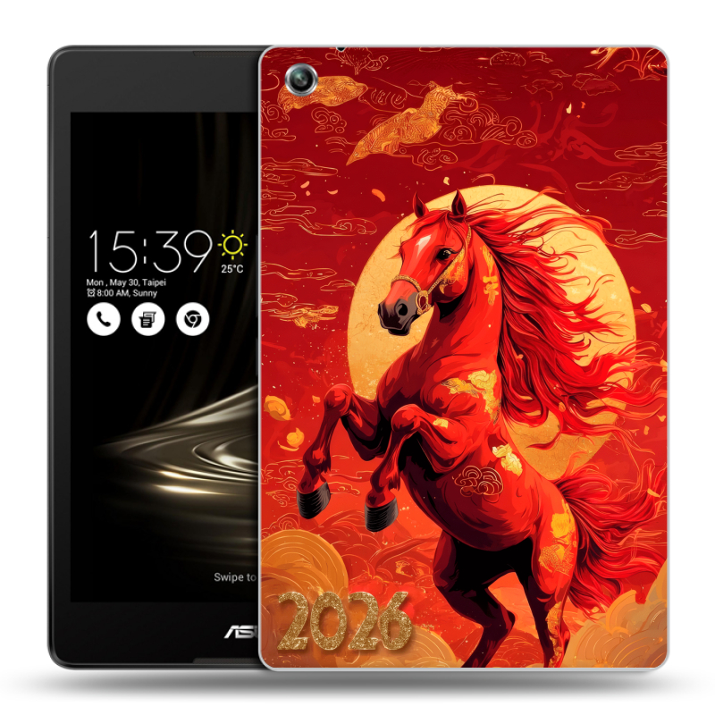 Силиконовый чехол на ASUS ZenPad 3 8.0 Z581KL с принтом Новый год Силиконовый чехол на ASUS ZenPad 3 8.0 Z581KL с принтом Новый год