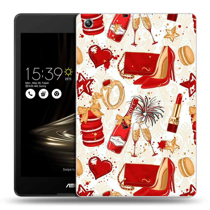 Силиконовый чехол на ASUS ZenPad 3 8.0 Z581KL с принтом Новый год Силиконовый чехол на ASUS ZenPad 3 8.0 Z581KL с принтом Новый год