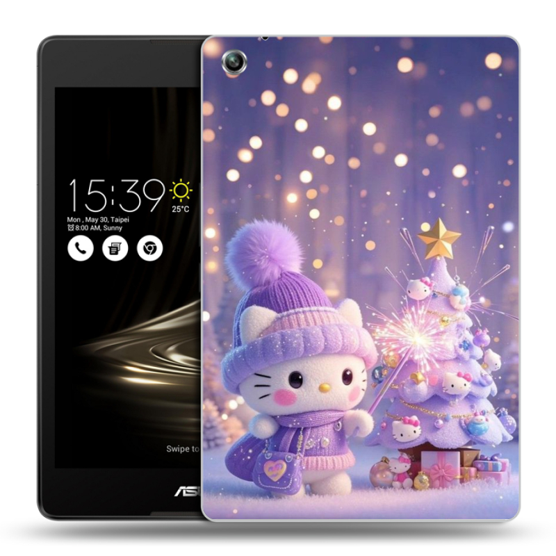Силиконовый чехол на ASUS ZenPad 3 8.0 Z581KL с принтом Новый год Силиконовый чехол на ASUS ZenPad 3 8.0 Z581KL с принтом Новый год