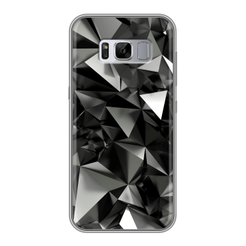 Силиконовый чехол на Samsung Galaxy S8 Plus с принтом Черные кристаллы Силиконовый чехол на Samsung Galaxy S8 Plus с принтом Черные кристаллы