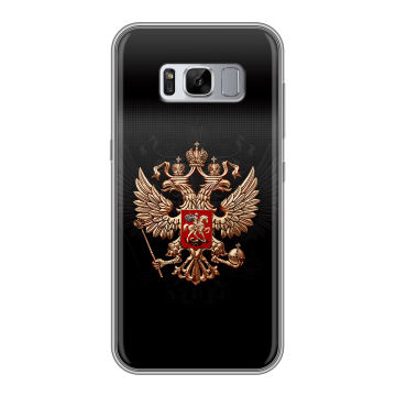 Силиконовый чехол на Samsung Galaxy S8 Plus с принтом Герб России Силиконовый чехол на Samsung Galaxy S8 Plus с принтом Герб России
