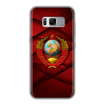 Силиконовый чехол на Samsung Galaxy S8 Plus с принтом Герб СССР Силиконовый чехол на Samsung Galaxy S8 Plus с принтом Герб СССР