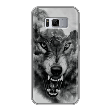 Силиконовый чехол на Samsung Galaxy S8 Plus с принтом Волк Силиконовый чехол на Samsung Galaxy S8 Plus с принтом Волк