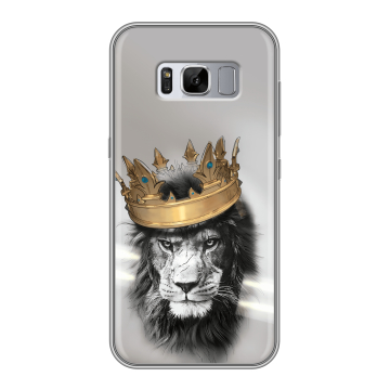 Силиконовый чехол на Samsung Galaxy S8 Plus с принтом Лев с короной Силиконовый чехол на Samsung Galaxy S8 Plus с принтом Лев с короной