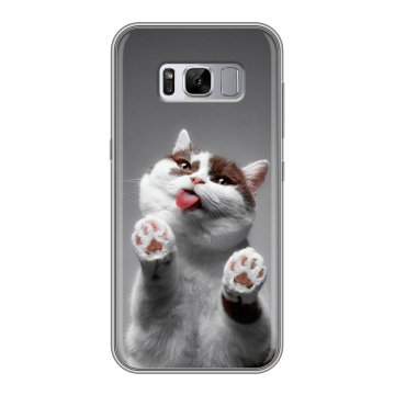 Силиконовый чехол на Samsung Galaxy S8 Plus с принтом Коты Силиконовый чехол на Samsung Galaxy S8 Plus с принтом Коты