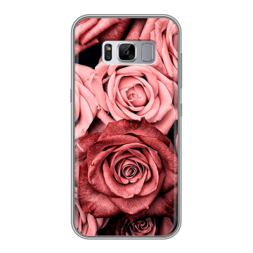 Силиконовый чехол на Samsung Galaxy S8 Plus с принтом Цветы розы Силиконовый чехол на Samsung Galaxy S8 Plus с принтом Цветы розы