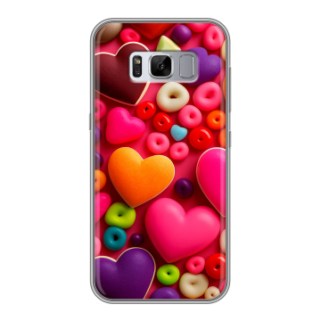 Силиконовый чехол на Samsung Galaxy S8 Plus с принтом Сердечки Силиконовый чехол на Samsung Galaxy S8 Plus с принтом Сердечки