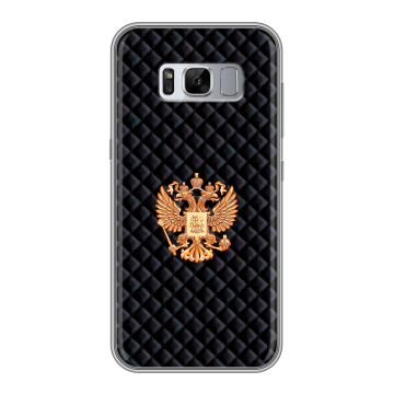 Силиконовый чехол на Samsung Galaxy S8 Plus с принтом Герб России принт