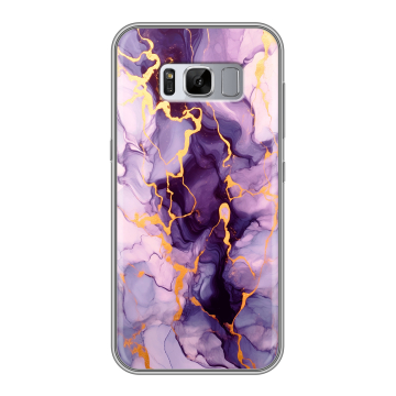 Силиконовый чехол на Samsung Galaxy S8 Plus с принтом Мрамор