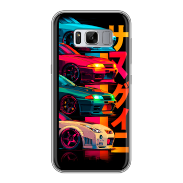Силиконовый чехол на Samsung Galaxy S8 Plus с принтом Гоночные машины