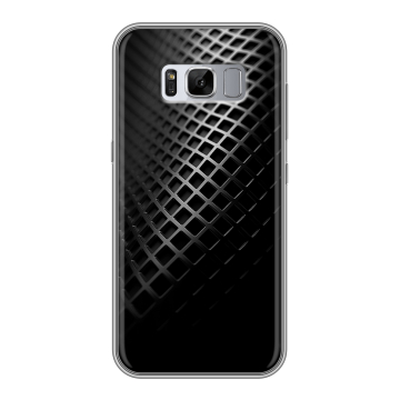Силиконовый чехол на Samsung Galaxy S8 Plus с принтом Текстура металла