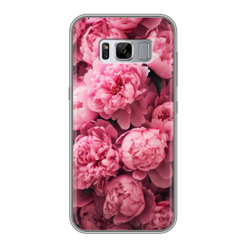 Силиконовый чехол на Samsung Galaxy S8 Plus с принтом цветы пионы Силиконовый чехол на Samsung Galaxy S8 Plus с принтом цветы пионы