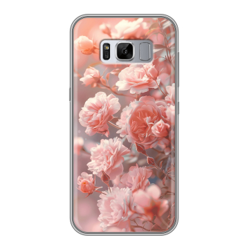 Силиконовый чехол на Samsung Galaxy S8 Plus с принтом Розовые розы Силиконовый чехол на Samsung Galaxy S8 Plus с принтом Розовые розы