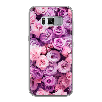 Силиконовый чехол на Samsung Galaxy S8 Plus с принтом лавандовые розы Силиконовый чехол на Samsung Galaxy S8 Plus с принтом лавандовые розы