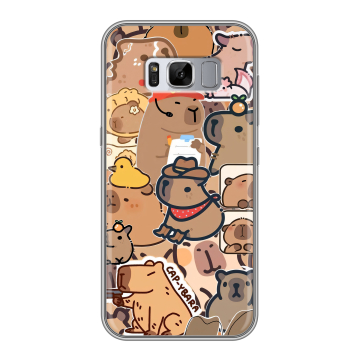 Силиконовый чехол на Samsung Galaxy S8 Plus с принтом капибара Силиконовый чехол на Samsung Galaxy S8 Plus с принтом капибара