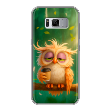 Силиконовый чехол на Samsung Galaxy S8 Plus с принтом сова Силиконовый чехол на Samsung Galaxy S8 Plus с принтом сова