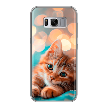 Силиконовый чехол на Samsung Galaxy S8 Plus с принтом котик Силиконовый чехол на Samsung Galaxy S8 Plus с принтом котик