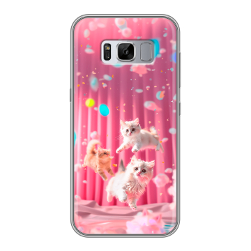 Силиконовый чехол на Samsung Galaxy S8 Plus с принтом милые котики Силиконовый чехол на Samsung Galaxy S8 Plus с принтом милые котики