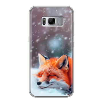 Силиконовый чехол на Samsung Galaxy S8 Plus с принтом лиса Силиконовый чехол на Samsung Galaxy S8 Plus с принтом лиса
