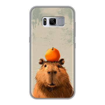 Силиконовый чехол на Samsung Galaxy S8 Plus с принтом капибара Силиконовый чехол на Samsung Galaxy S8 Plus с принтом капибара