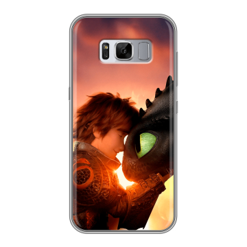 Силиконовый чехол на Samsung Galaxy S8 Plus с принтом Как приручить дракона Силиконовый чехол на Samsung Galaxy S8 Plus с принтом Как приручить дракона