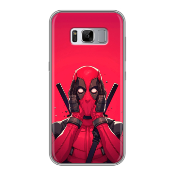 Силиконовый чехол на Samsung Galaxy S8 Plus с принтом Дедпул Deadpool Силиконовый чехол на Samsung Galaxy S8 Plus с принтом Дедпул Deadpool