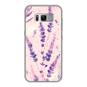 Силиконовый чехол на Samsung Galaxy S8 Plus с принтом цветы лаванда