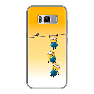 Силиконовый чехол на Samsung Galaxy S8 Plus с принтом Миньоны Силиконовый чехол на Samsung Galaxy S8 Plus с принтом Миньоны