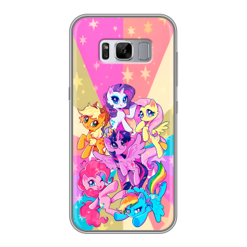 Силиконовый чехол на Samsung Galaxy S8 Plus с принтом My little pony Дружба чудо Силиконовый чехол на Samsung Galaxy S8 Plus с принтом My little pony Дружба чудо