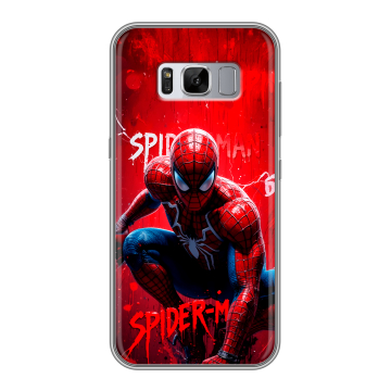 Силиконовый чехол на Samsung Galaxy S8 Plus с принтом Spiderman Человек паук Силиконовый чехол на Samsung Galaxy S8 Plus с принтом Spiderman Человек паук