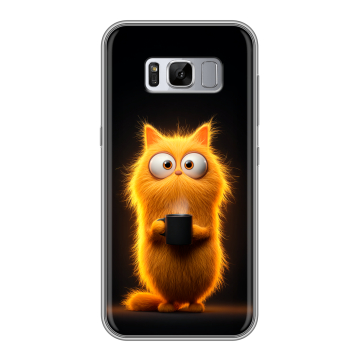 Силиконовый чехол на Samsung Galaxy S8 Plus с принтом Смешной кот Силиконовый чехол на Samsung Galaxy S8 Plus с принтом Смешной кот