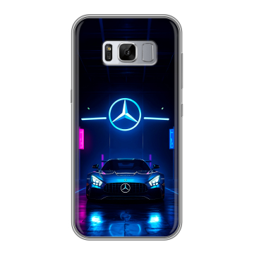 Силиконовый чехол на Samsung Galaxy S8 Plus с принтом Mercedes Мерседес Силиконовый чехол на Samsung Galaxy S8 Plus с принтом Mercedes Мерседес