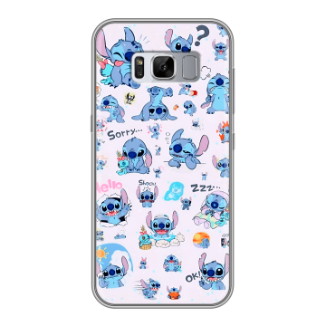 Силиконовый чехол на Samsung Galaxy S8 Plus с принтом Лило и Стич Силиконовый чехол на Samsung Galaxy S8 Plus с принтом Лило и Стич