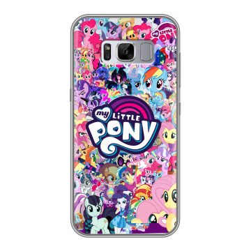 Силиконовый чехол на Samsung Galaxy S8 Plus с принтом My little pony Дружба чудо