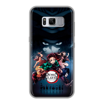 Силиконовый чехол на Samsung Galaxy S8 Plus с принтом Demon Slayer Клинок рассекающий демонов Силиконовый чехол на Samsung Galaxy S8 Plus с принтом Demon Slayer Клинок рассекающий демонов