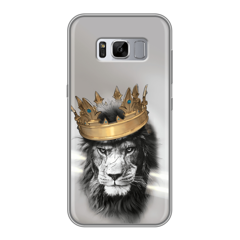 Силиконовый чехол на Samsung Galaxy S8 Plus с принтом Лев с короной Силиконовый чехол на Samsung Galaxy S8 Plus с принтом Лев с короной