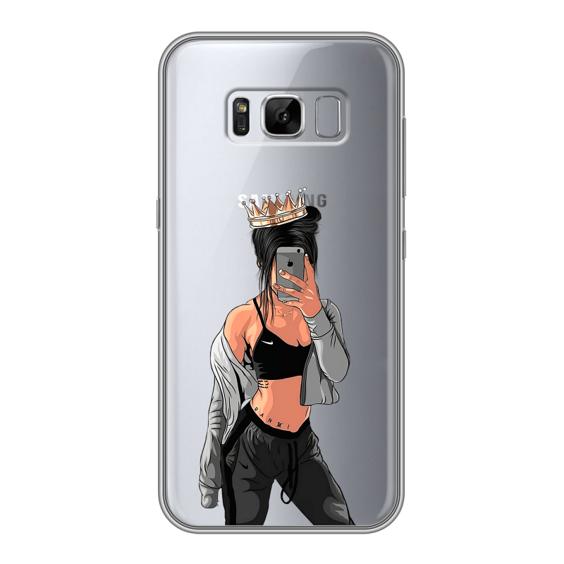 Силиконовый противоударный чехол на Samsung Galaxy S8 Plus с принтом Женские принты Силиконовый противоударный чехол на Samsung Galaxy S8 Plus с принтом Женские принты