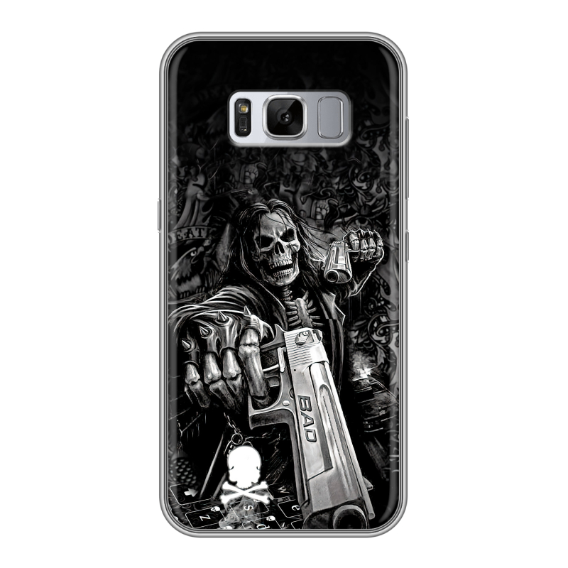 Силиконовый чехол на Samsung Galaxy S8 Plus с принтом Скелет Силиконовый чехол на Samsung Galaxy S8 Plus с принтом Скелет