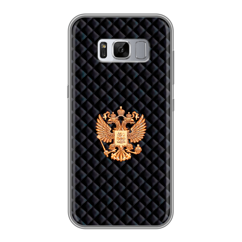 Силиконовый противоударный чехол на Samsung Galaxy S8 Plus с принтом Герб России принт Силиконовый противоударный чехол на Samsung Galaxy S8 Plus с принтом Герб России принт