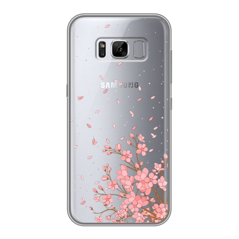 Силиконовый чехол на Samsung Galaxy S8 Plus с принтом Ветка сакуры Силиконовый чехол на Samsung Galaxy S8 Plus с принтом Ветка сакуры