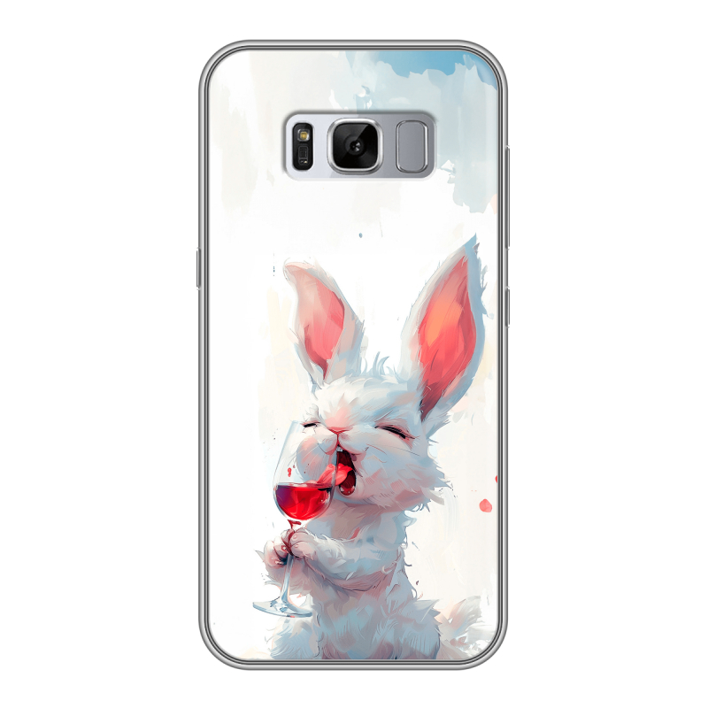 Силиконовый чехол на Samsung Galaxy S8 Plus с принтом кролик зайчик Силиконовый чехол на Samsung Galaxy S8 Plus с принтом кролик зайчик